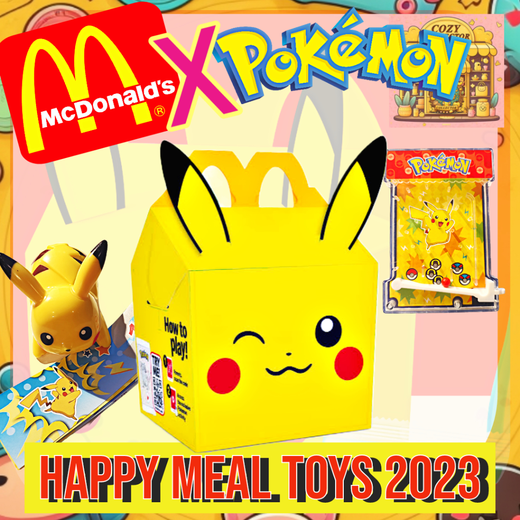 MCdonald X Pokemon Happy Meal 2023 แฮปปี้มีล แมคโดนัล โปเกม่อน ของเล่น