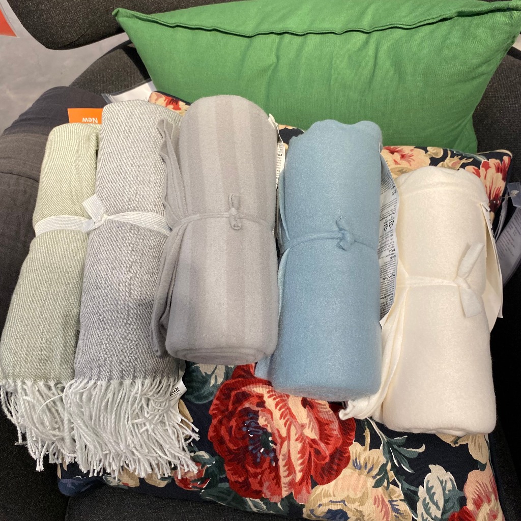 ผ้าคลุม ผ้าห่ม IKEA INGRUN 130x170 ซม. มินิมอล minimal Shopee Thailand