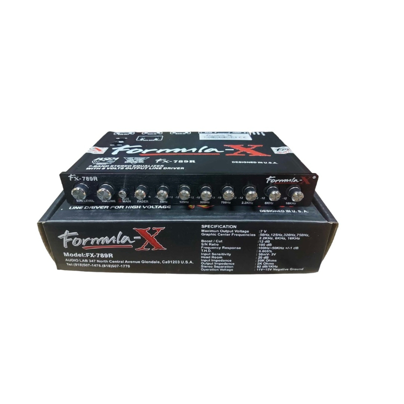 FORMULA-X ปรีแอมป์ 7แบน/Band ปรีแอมป์ คุณภาพปรับแต่งเสียงได้ัดังใจ ไฟ ...