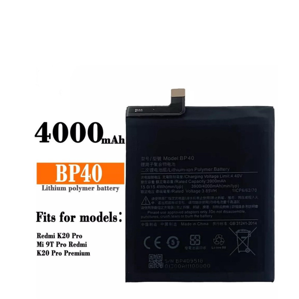 แบตเตอรี่ Battery Xiaomi Mi 9T Pro BP40 รับประกัน 6 เดือน | Shopee Thailand