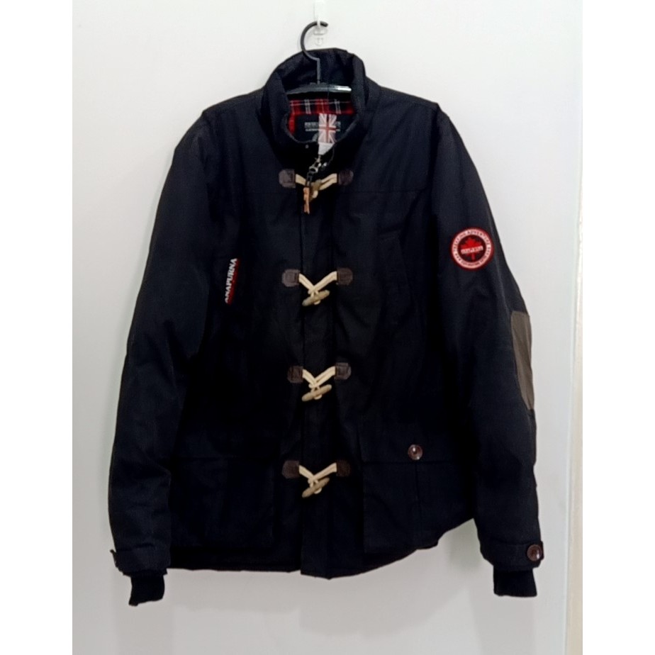 แจ็คเก็ตผ้าหนาดีไซน์สวย ANAPURNA สีดำ อก 50&amp;quot; ยาว 33&amp;quot; แขนยาว 31 ...