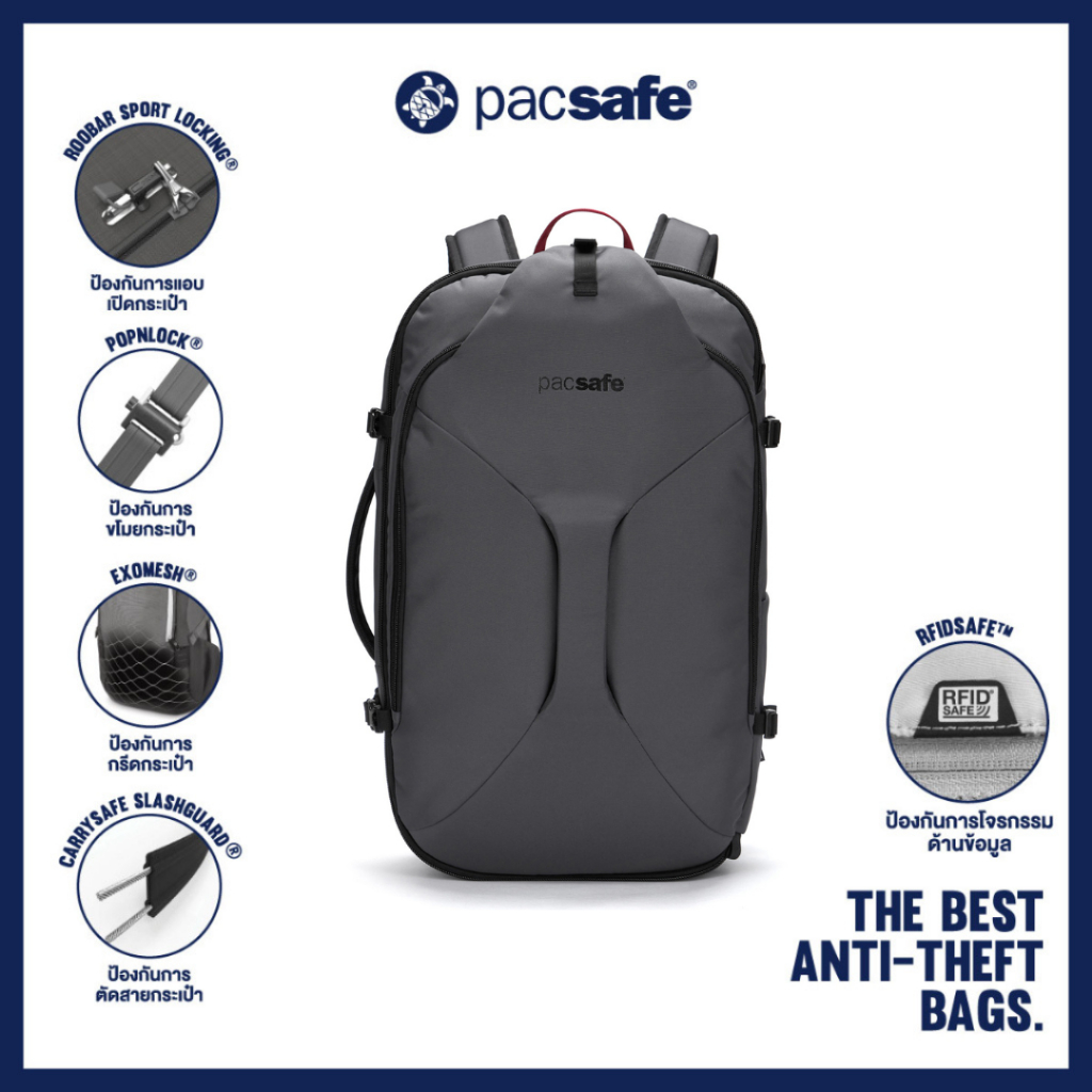 [New Product] Pacsafe Venturesafe EXP45 carry on travel กระเป๋ากันขโมย ...