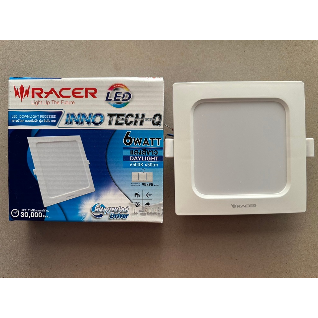 โคมไฟดาวน์ไลท์ LED แบบฝังฝ้า รุ่น INNO TECH-Q (6W , 9W , 12W , 18W) ทรง ...