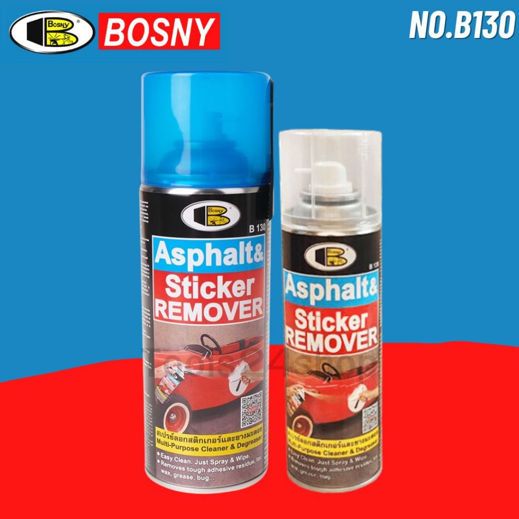 BOSNY สเปรย์ล้างคราบสติ๊กเกอร์ คราบกาว No.B130 Asphalt & Sticker ...