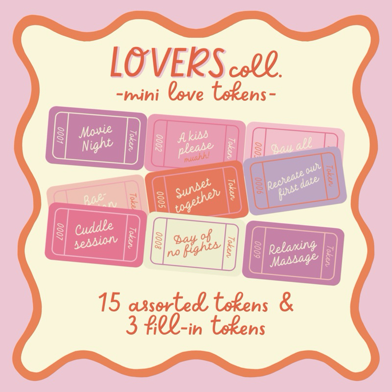 heartmepeach ♡ Mini Love Tokens ♡ | Shopee Thailand