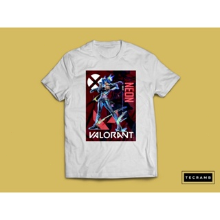 คอกลม ยินดีต้อนรับ 3 Neon in Valorant Agent Riot Tshirt_01 | Shopee ...