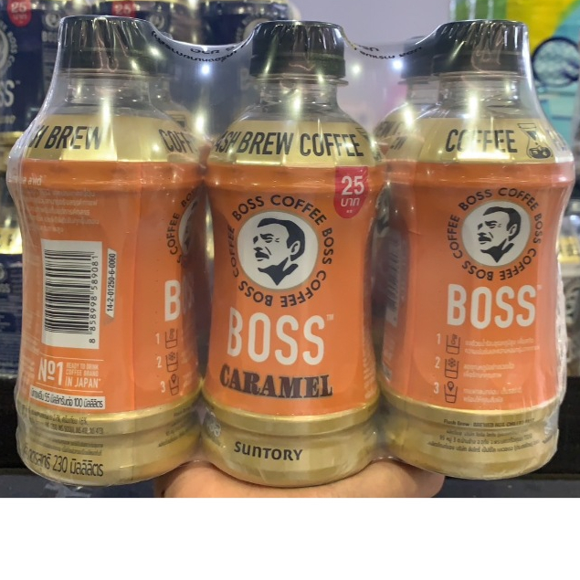 แพ็ค6ขวด บอส คอฟฟี่ กาแฟพร้อมดื่ม 230 มล. Boss coffee Suntory Flash ...