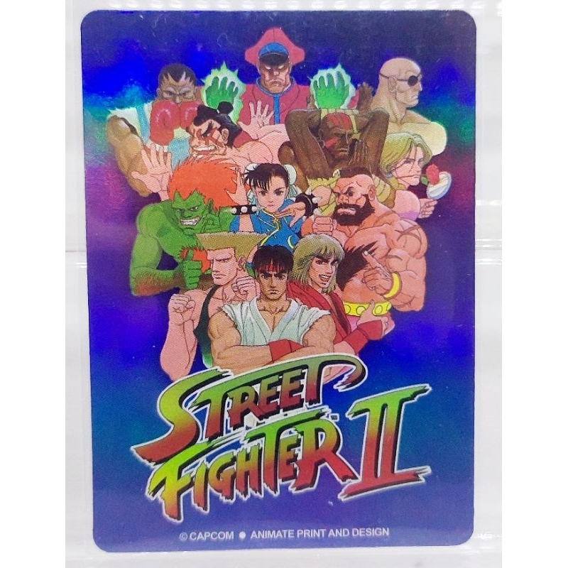 Street Fighter Card สตรีทไฟเตอร์ 2 Animate แถมฟรีนิตยสาร TV Magazine ...