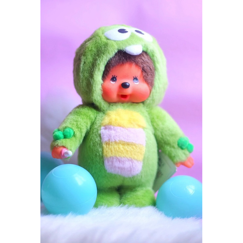 สินค้าพร้อมส่ง Monchhichi x Gachapin & Mukku Doll original