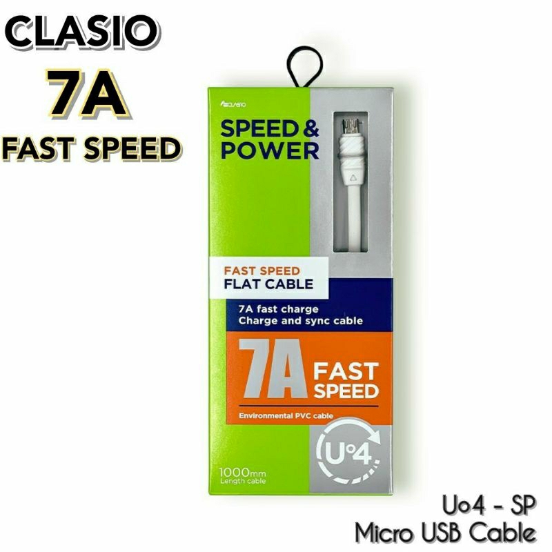 สายชาร์จมือถือ ชาร์จเร็ว 7A Android Micro USB Clasio U04 Fast Charge ...