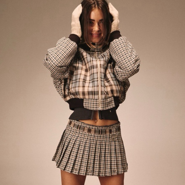 ☆GLOWNY ☆RUSSELL PLAID MINI SKIRT