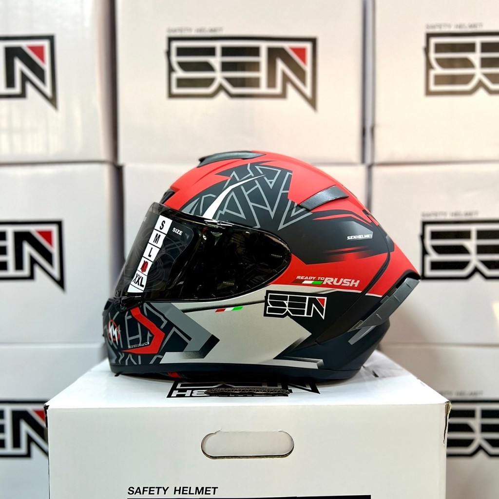 หมวกกันน็อค SENSHO FIRE/RED , SEN-ANIME , SEN-SEN73 , SEN-RUSH **สินค้า ...