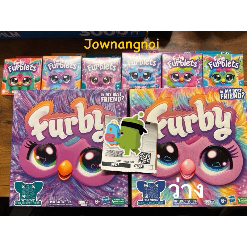 (พร้อมส่ง)Furby 2023 Purple Coral Fashion Accessories, Interactive ...