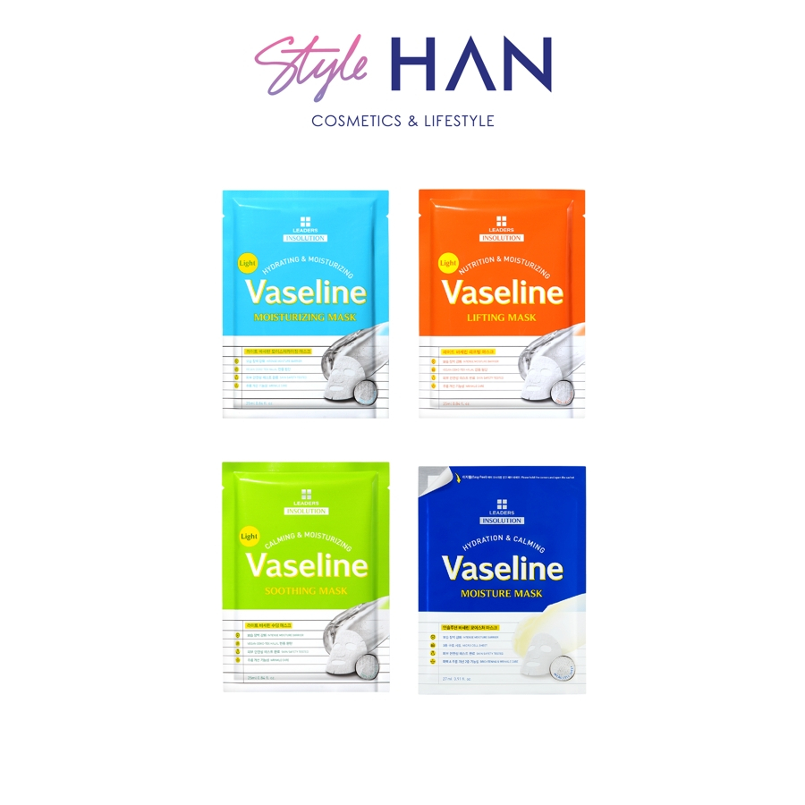 Leaders Insolution Light Vaseline mask มาส์กวาสลีนบำรุงผิวหน้าชุ่มชื้น