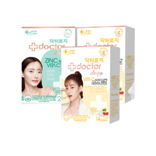 โปรโมชั่น : Doctorlogy Set ฟื้นผิวใส แข็งแรง ZincBiotin 28 Capsules 1 กล่อง  Vita C 14 Sachets 2 กล่อง