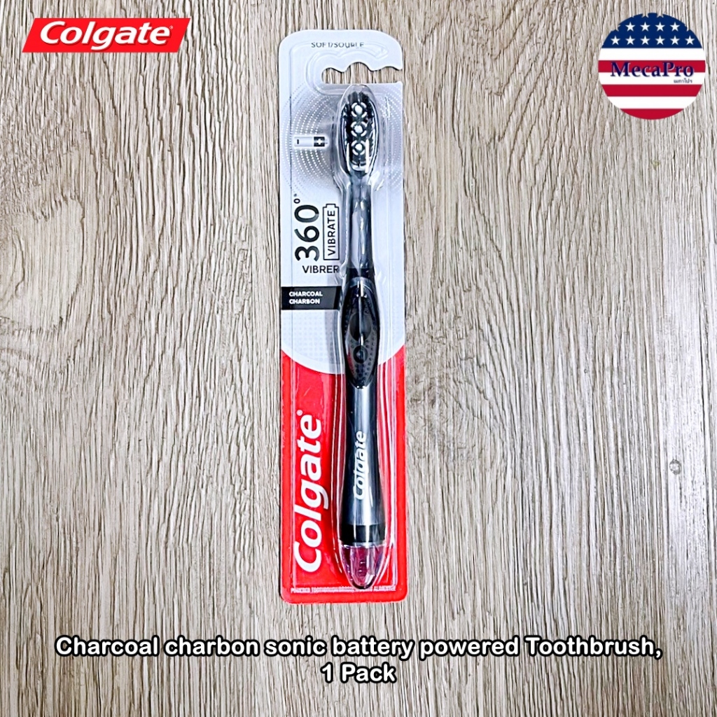 Colgate® 360 Charcoal Sonic Battery Powered Toothbrush, Soft คอลเกต ...