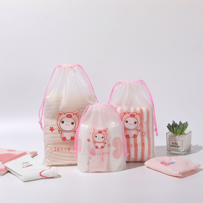 [B06] ถุงพลาสติกหูรูด jolly pig | Shopee Thailand