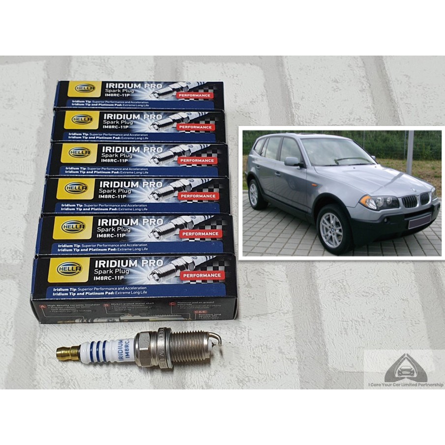 หัวเทียนเข็ม อิริเดียม รถบีเอ็ม BMW E83 ชุด 6 หัว ระยะใช้งาน 100000 กม ...
