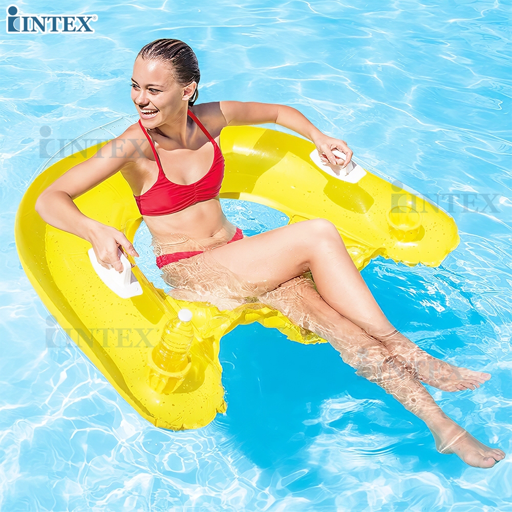 Sit 'N Float Intex - Bouée à S'asseoir, Couleur Aléatoire | Jeu D'eau Pour Enfants, Plage, Piscine