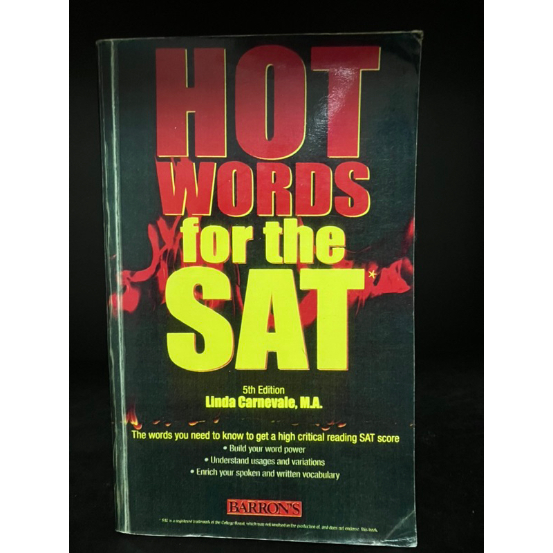 หนังสือมือสอง | Hot words for the SAT #Barron’s | Shopee Thailand