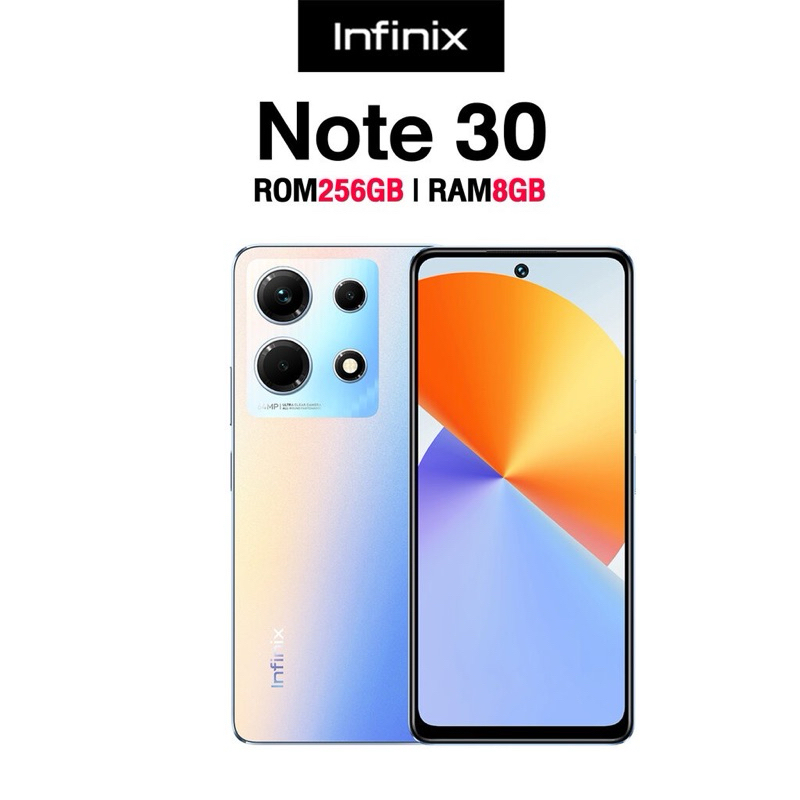 infinix note 30 สี ฟ้า ประกันศูนย์ 1 ปี มือ 2 พร้อมของแถม ซื้อวันที่ 22 ...