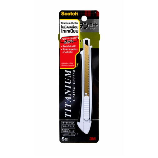 Scotch TITANIUM CUTTER มีดคัตเตอร์ ไทเทเนียม 3M Size S และ L | Shopee ...