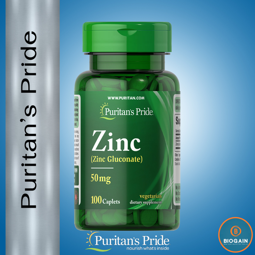 Puritan's Pride Zinc Gluconate 50 mg / 100 Tablets Shopee Thailand