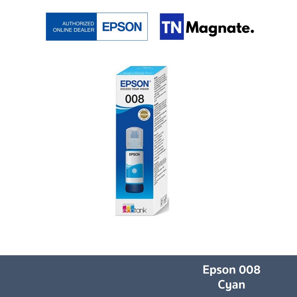 [หมึกพิมพ์อิงค์เจ็ท] Epson 008 BK/C/M/Y (หมึกดำ และ หมึกสี 3 สี ...