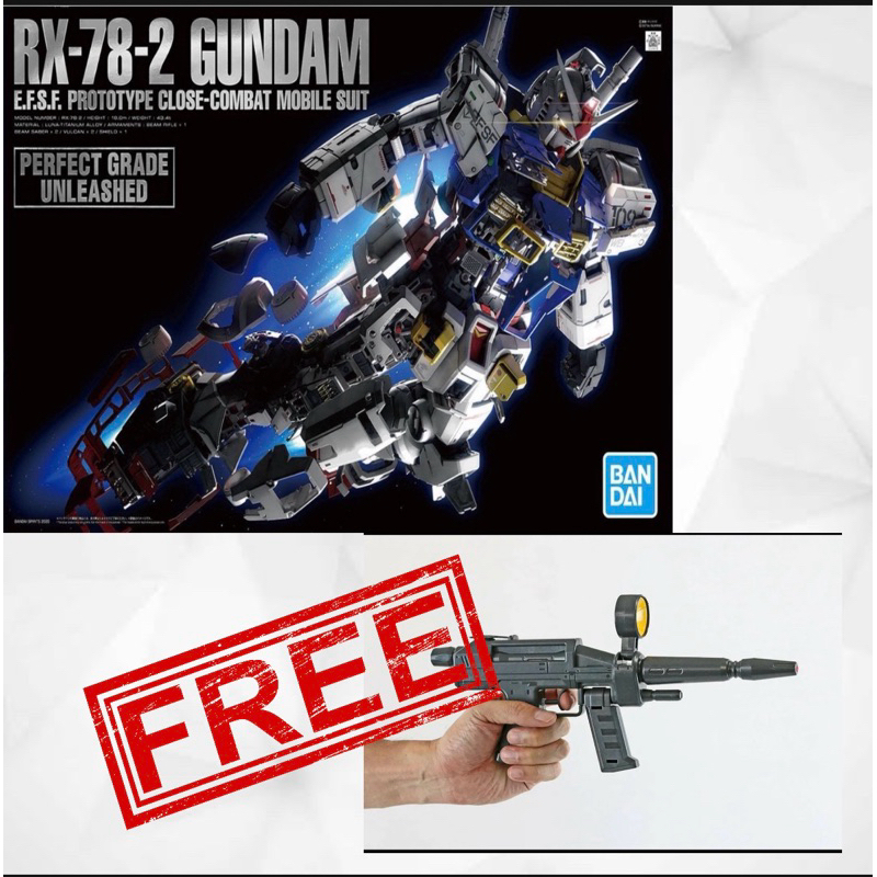 PG UNLEASHED RX-78-2 GUNDAM (40TH ANNIVERSARY VER แถมปืนฉีนน้ำ beam ...