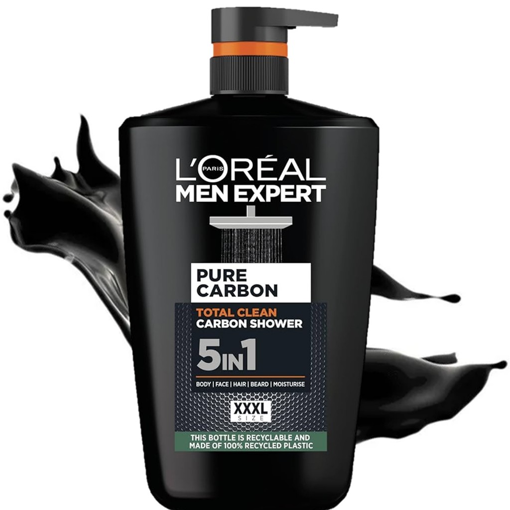L’Oréal Paris Pflege-Set Für Ihn & Sie: Pure Carbon Duschgel & Hydra Hyaluronic Shampoo