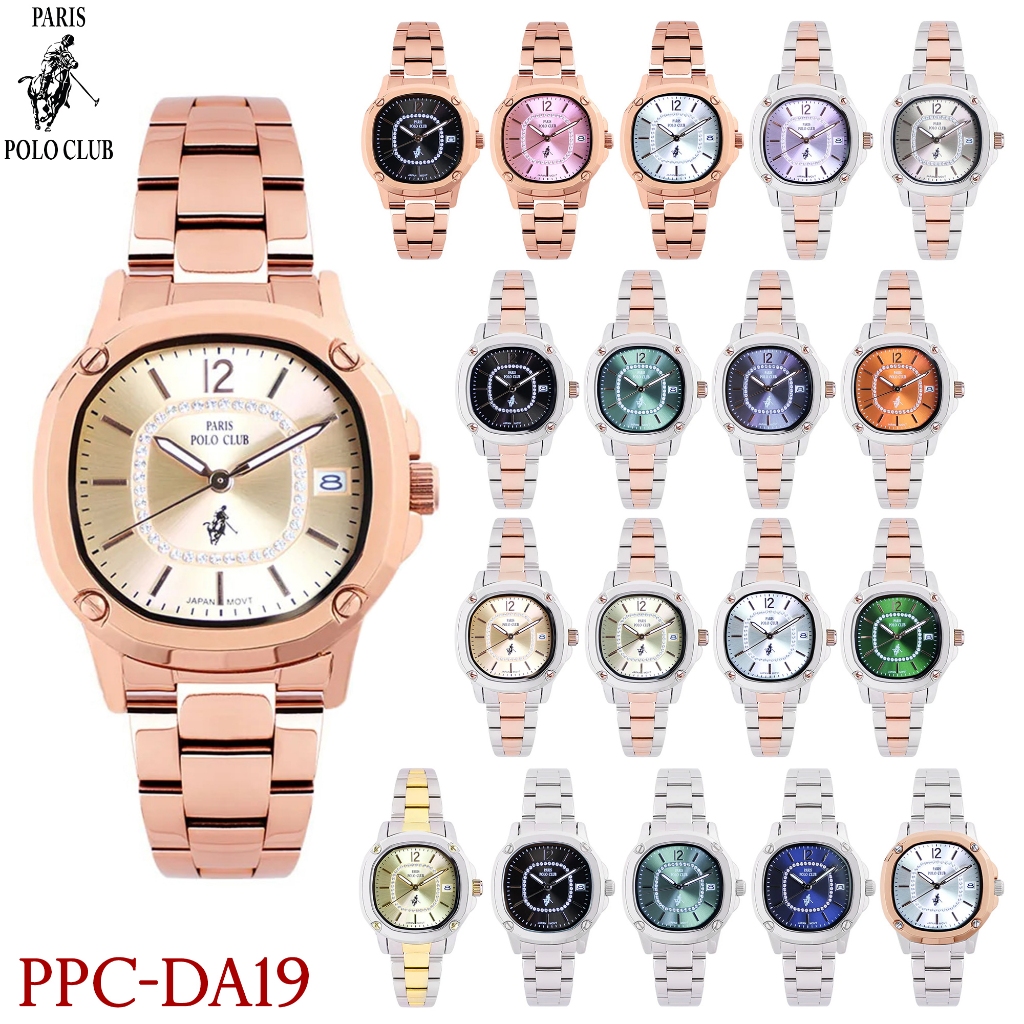 Paris Polo Club นาฬิกาข้อมือผู้หญิง สายสแตนเลส รุ่น PPC-DA19 /PPC-DG02 ...