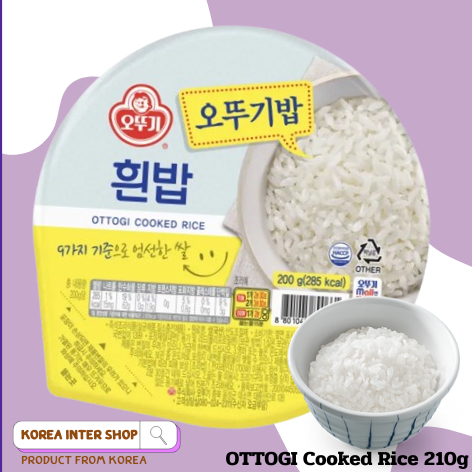 ข้าวสวยเกาหลีสำเร็จรูป พร้อมทาน แบรนด์โอโตกิ ottogi cooked rice ...