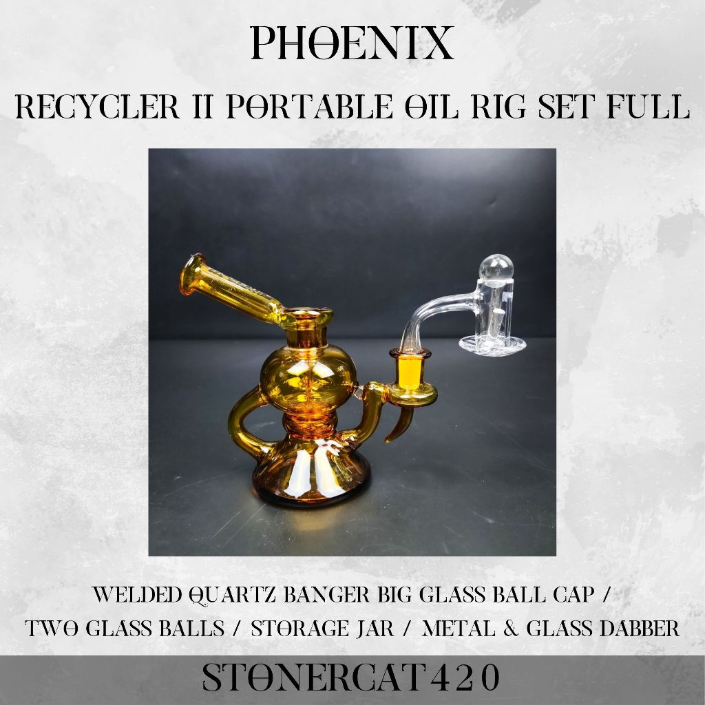 แจกันแก้ว 7Pcs Recycler II Portable Oil Rig Set Full | Shopee Thailand