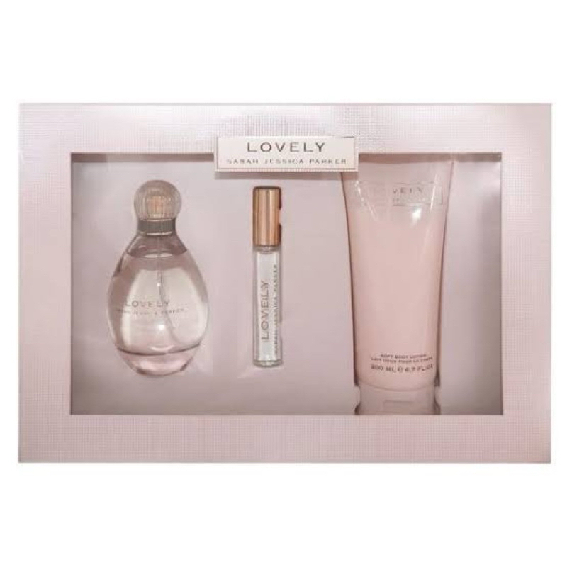 Lovely by Sarah Jessica Parker, 3 Piece Gift Set for Women with Rollerball