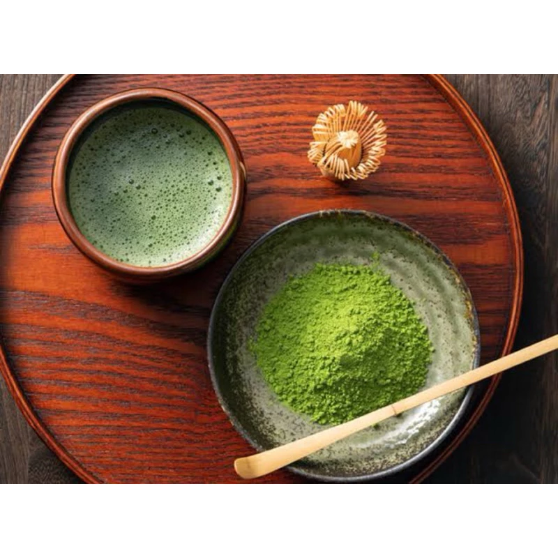 ผงชาเขียวมัทฉะแท้ 100%🍃เกรดพรีเมี่ยมไม่ผสมไดๆ [50g] ช่วยให้ผ่อนคลาย เสริมสร้างภูมิคุ้มกัน บำรุงหัวใจและหลอดเลือด ชะลอวัย