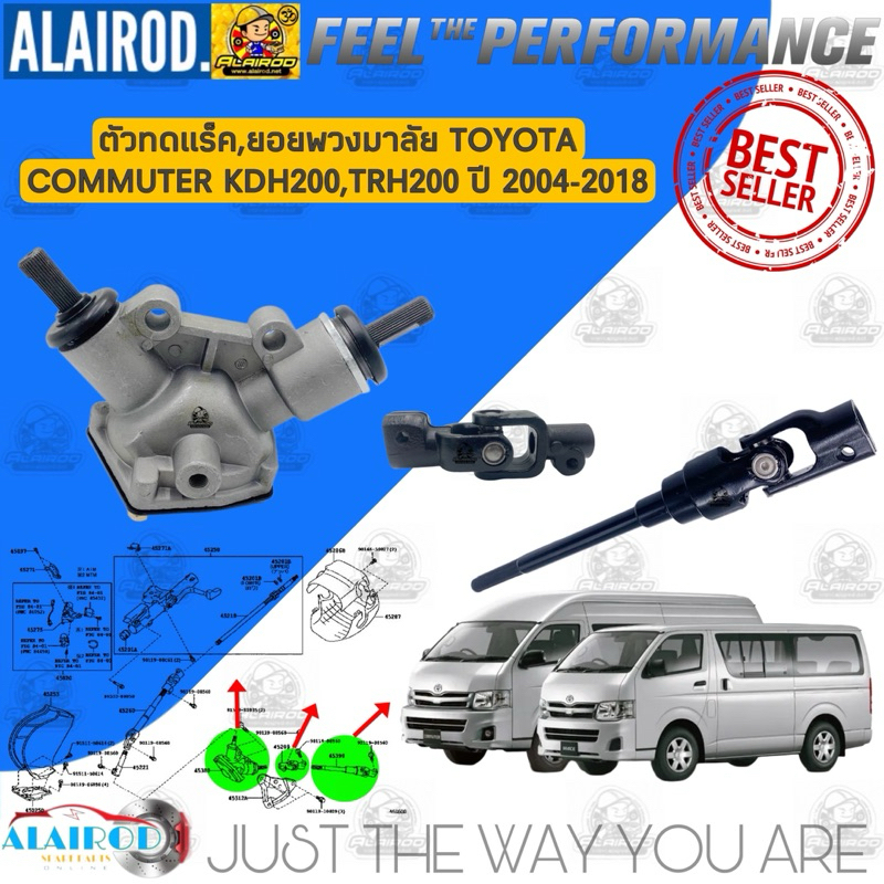 ตัวทดแร็ค , ยอยพวงมาลัย TOYOTA HIACE COMMUTER KDH200,TRH200,KDH222 ...