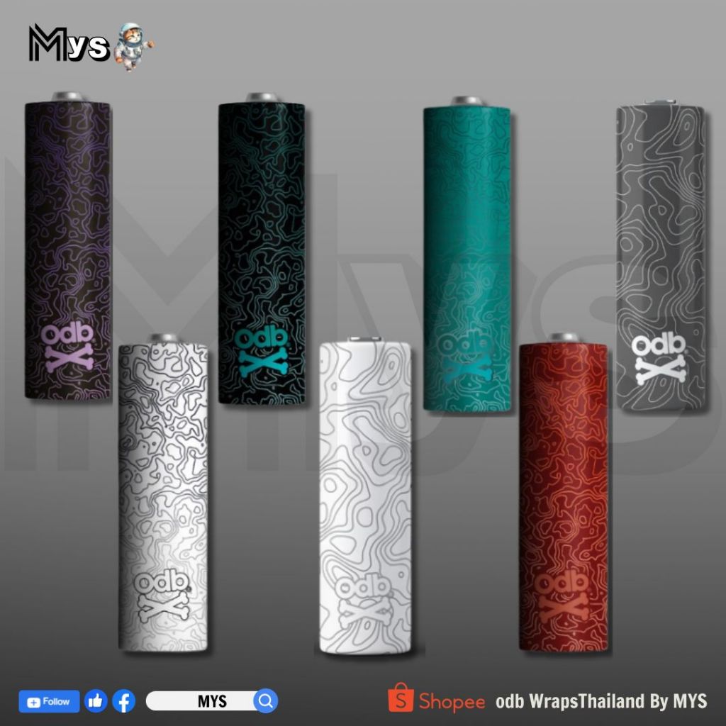ปลอกถ่าน 18650 ODB Wraps Damascus แท้100% | Shopee Thailand