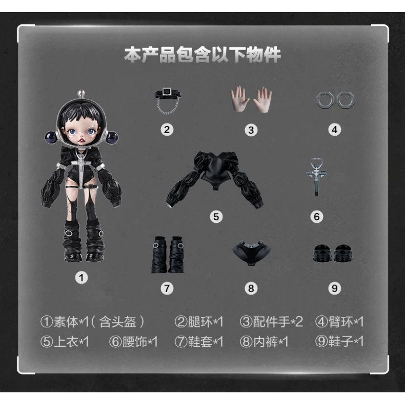 📍พรีออเดอร์📍POPMART SKULLPANDA The Unknown 1/6 Action Figure