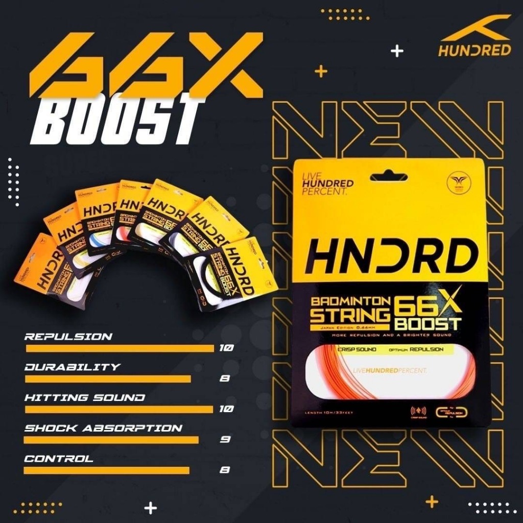 เอ็นแบดมินตัน HUNDRED รุ่น HYBRID / 66X BOOST / 70X BOOST / 600S ...