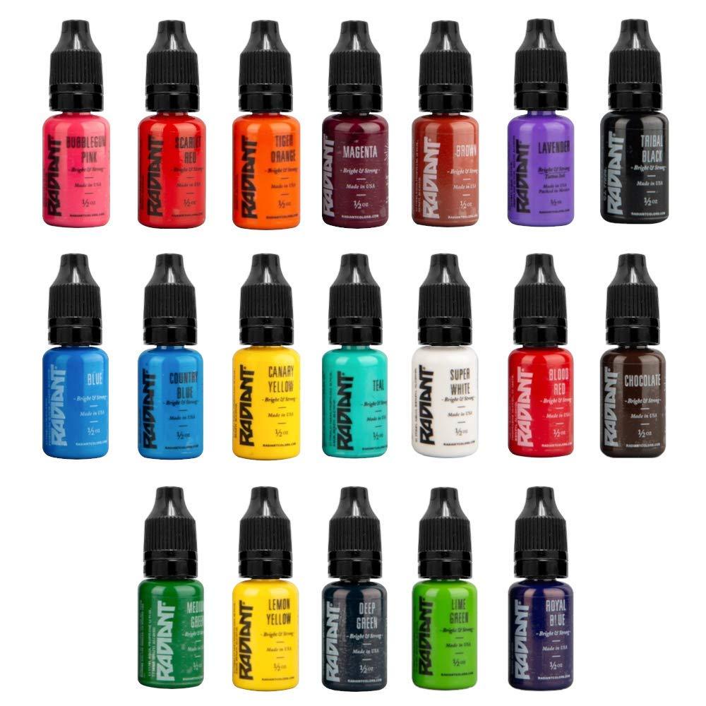 RADIANT COLORS หมึกสักลายเรเดียน สีสักแท้จากอเมริกา มีใบรับประกัน ขนาด ...
