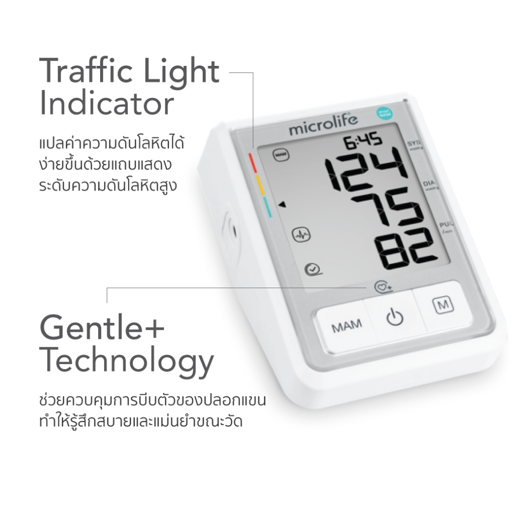 Microlife เครื่องวัดความดันโลหิต รุ่น B3 Basic