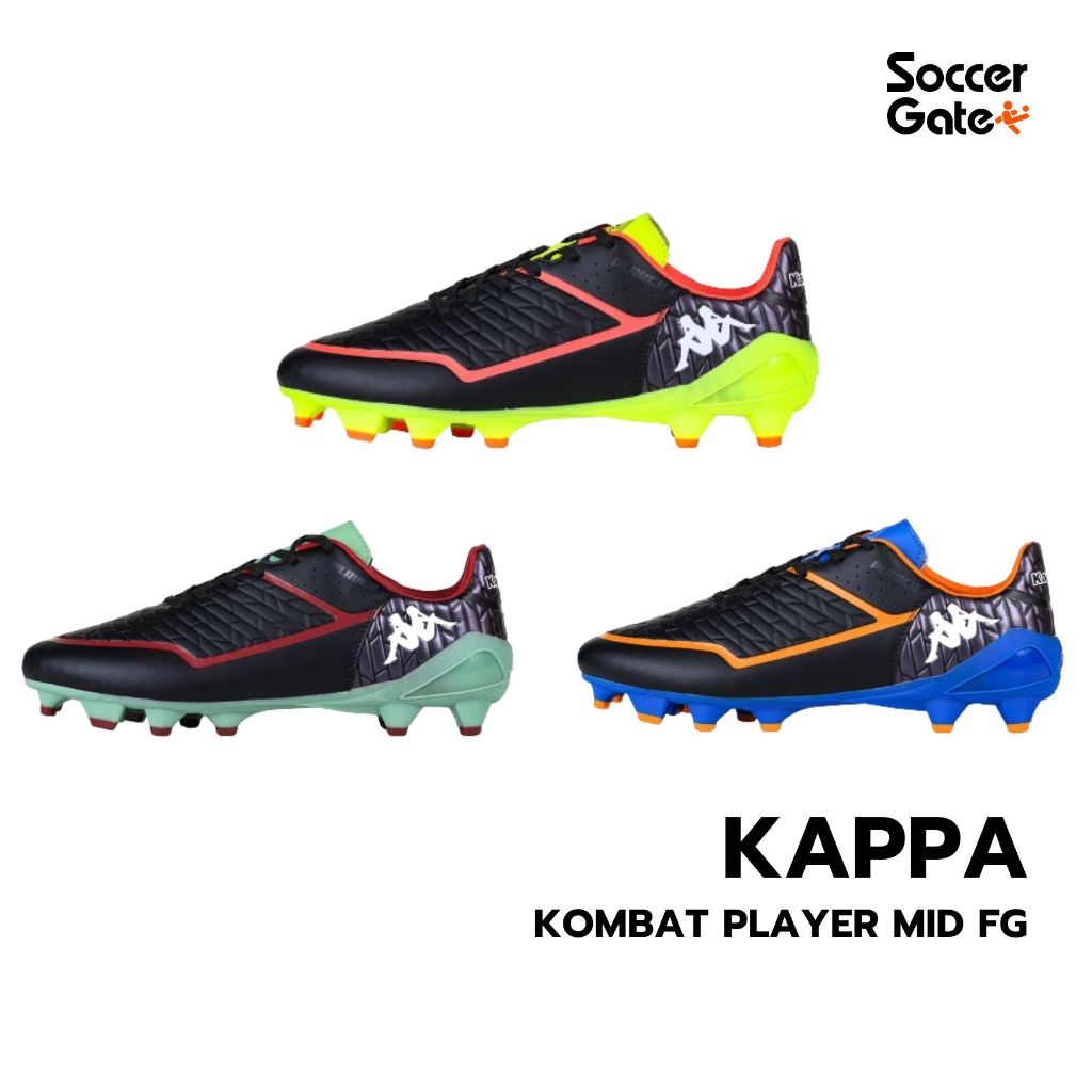 KAPPA KOMBAT PLAYER MID FG รองเท้าสตั๊ดฟุตบอลของแท้ [โค้ด SOCC1000