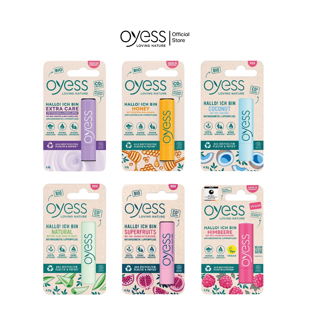 Gift Free Oyess soft lip care ลิปมันออร์แกนิค นำเข้าจากเยอรมัน (สินค้า ...