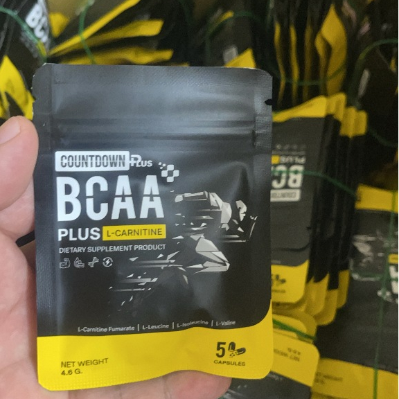 bcaa plus l carnitine COUNTDOWN PLUS BCAA Plus L-CARNITINE บีซีเอเอ พลัส แอล-คาร์นิทีน 5 แคปซูล