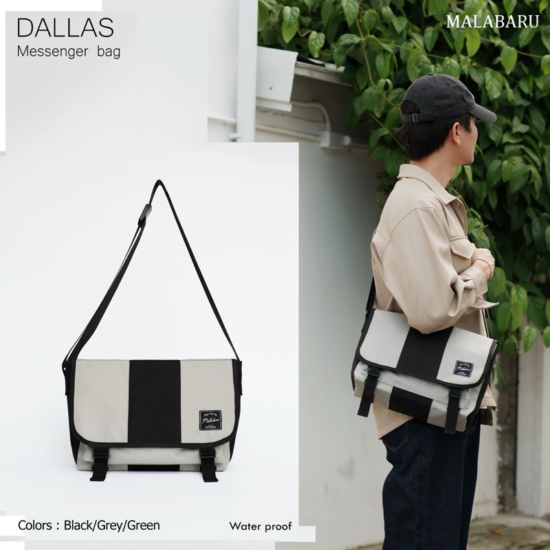 [ใช้โค้ด SEPMLB ลด 100.]Malabaru ’Dallas‘ Messenger Bag Shopee Thailand