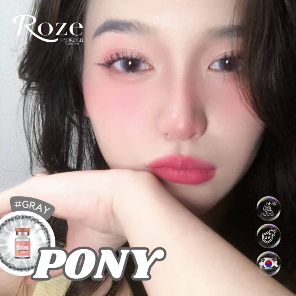 🔥คอนแทคเลนส์ Hydrogel ขนาดบิ๊กอาย Pony (Rozelens) | Shopee Thailand