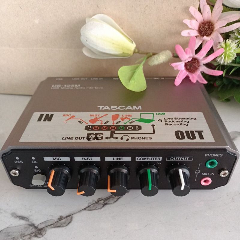 TASCAM US-125M AUDIO INTERFACE 48KHz | Shopee Thailand