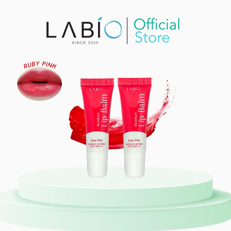 [1แถม1] Labio Moisture Lip Balm SPF15 PA+++ สี Ruby Pink ลิปบาล์ม ลาบิ ...