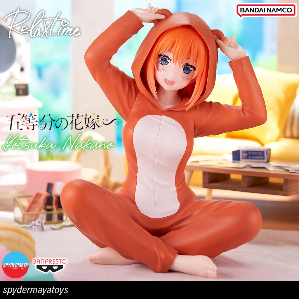 Banpresto Yotsuba Nakano – Figura The Quintessential Quintuplets Relax Time 12 Cm, PVC Da Collezione