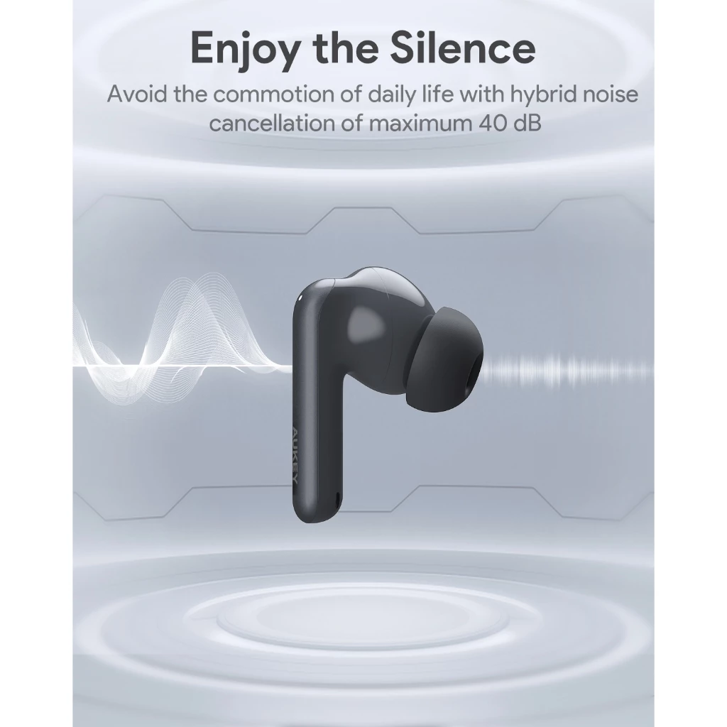 AUKEY EP-B2 หูฟังไร้สาย True Wireless In-Ear Bluetooth 5.4 With Hybrid ANC